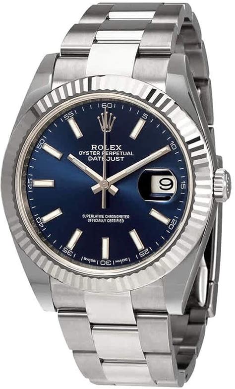 rolex esfera azul|Reloj Rolex Datejust 41: acero Oystersteel .